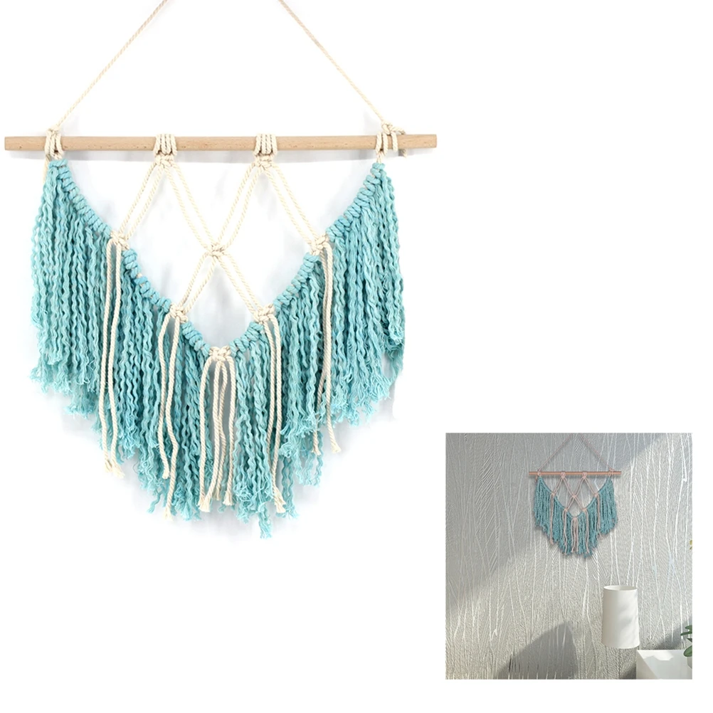

Creative Handwoven Tassel Wall Hanging Tapestry Decor Room Window Car Ornament Gift 40X45Cm Tapestry