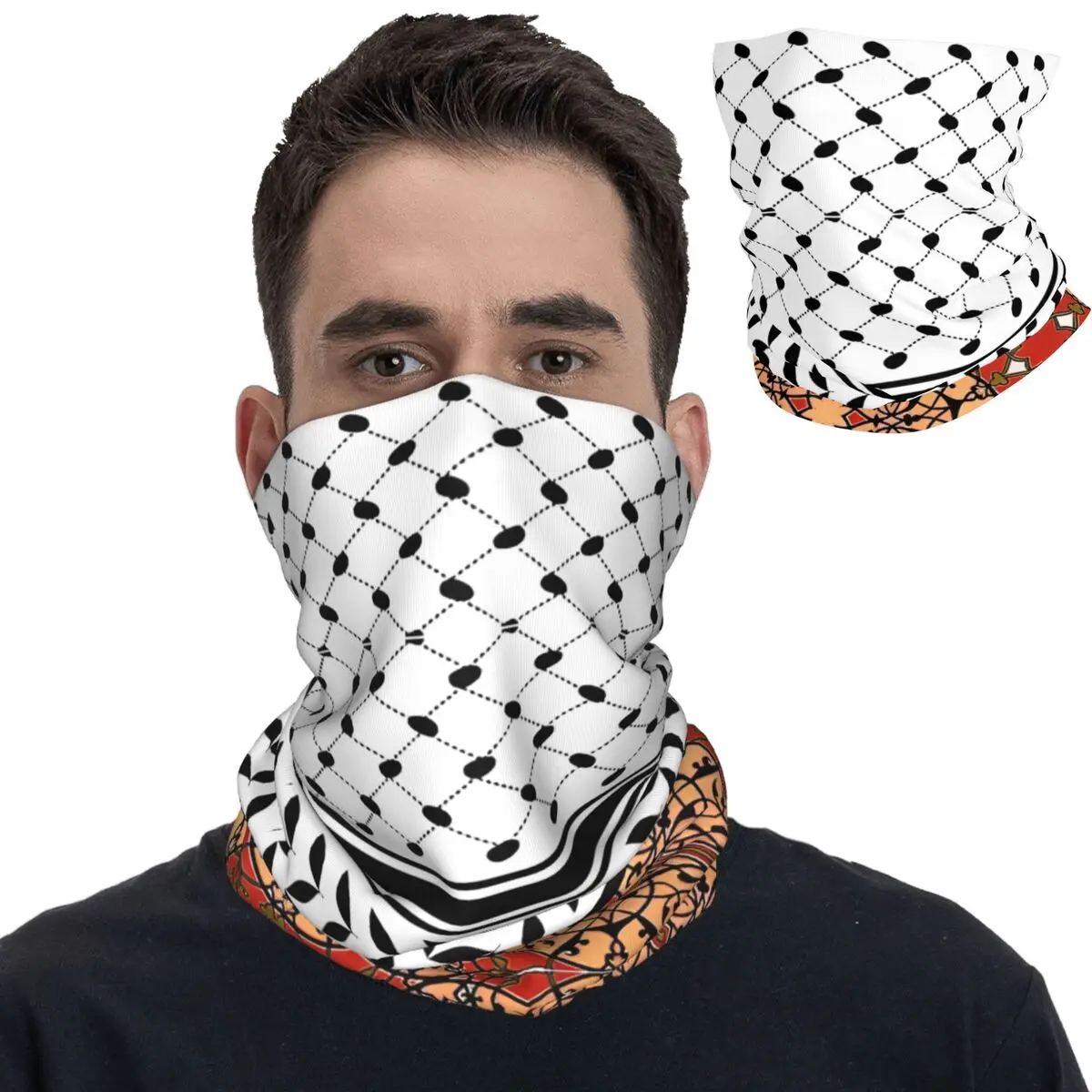 Palestinian Keffiyeh Bandana Cool Balaclava Autumn Outdoor Sports Protection Bicycle Mask Soft Bike Tactical Mask