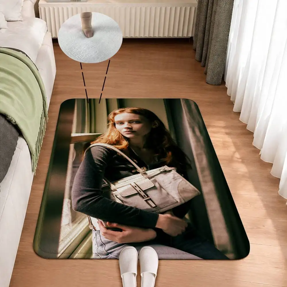 STH-Max S-Sadie Sink Short Plush Non-Slip Floor Mat, Easy to Clean, for Bathroom Door & Bedroom Door