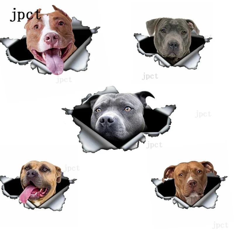 

CTCM reflective blue Bulldog creative tear metal waterproof car shape pet decoration cover scratch sticker 13cm * 7cm