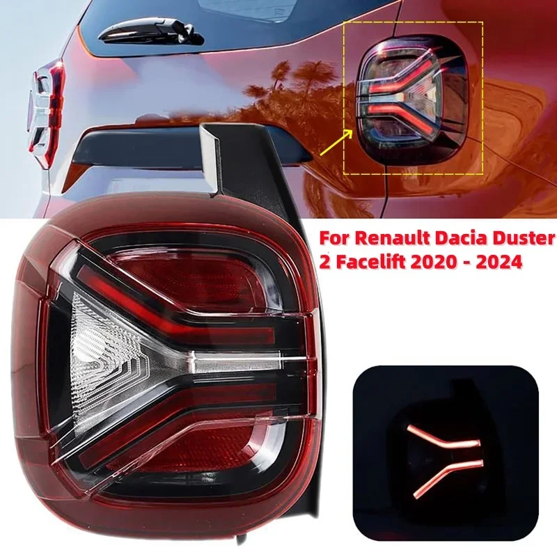 

Автомобильный левый/правый светодиодный задний фонарь, стоп-сигнал для Renault Dacia Duster 2, Facelift 2020-2024