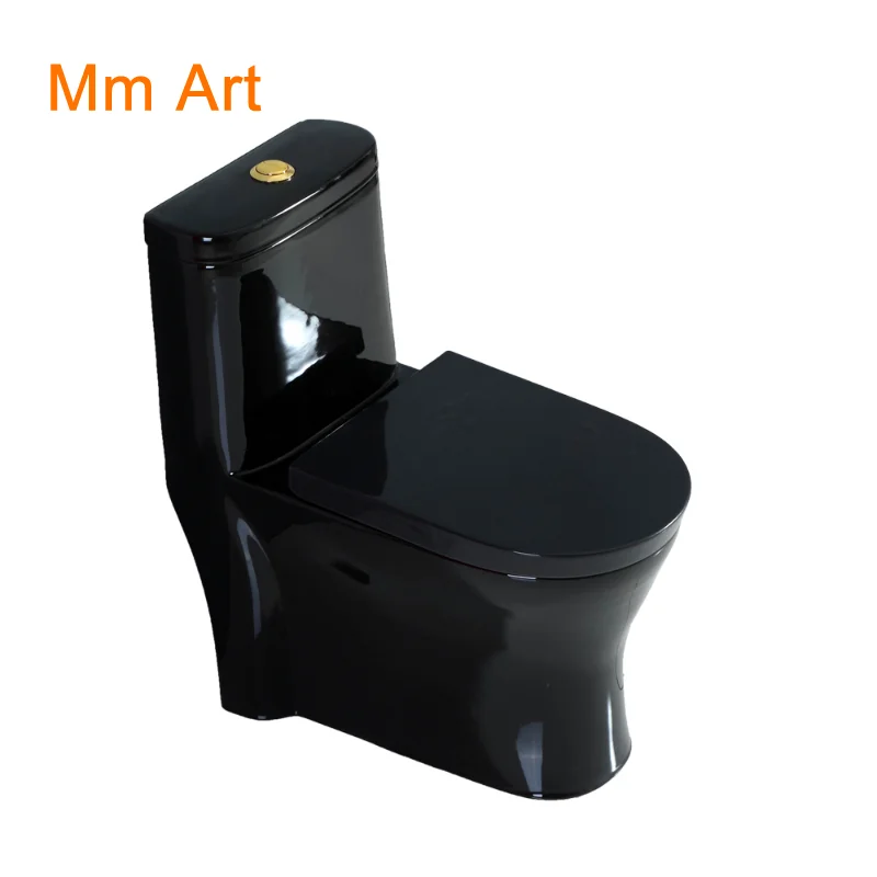 Luxury modern bathroom wc full colored one piece floor mounted color toilet closestool  WC