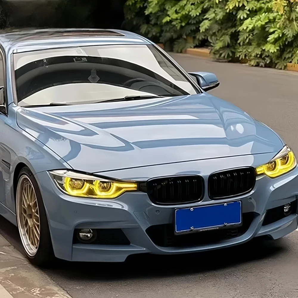 Moduli LED DRL gialli Angel Eyes per BMW Serie 3 F30 F31 LCI 2015-2019 Luce di marcia diurna rossa blu 63117419610 63117419615