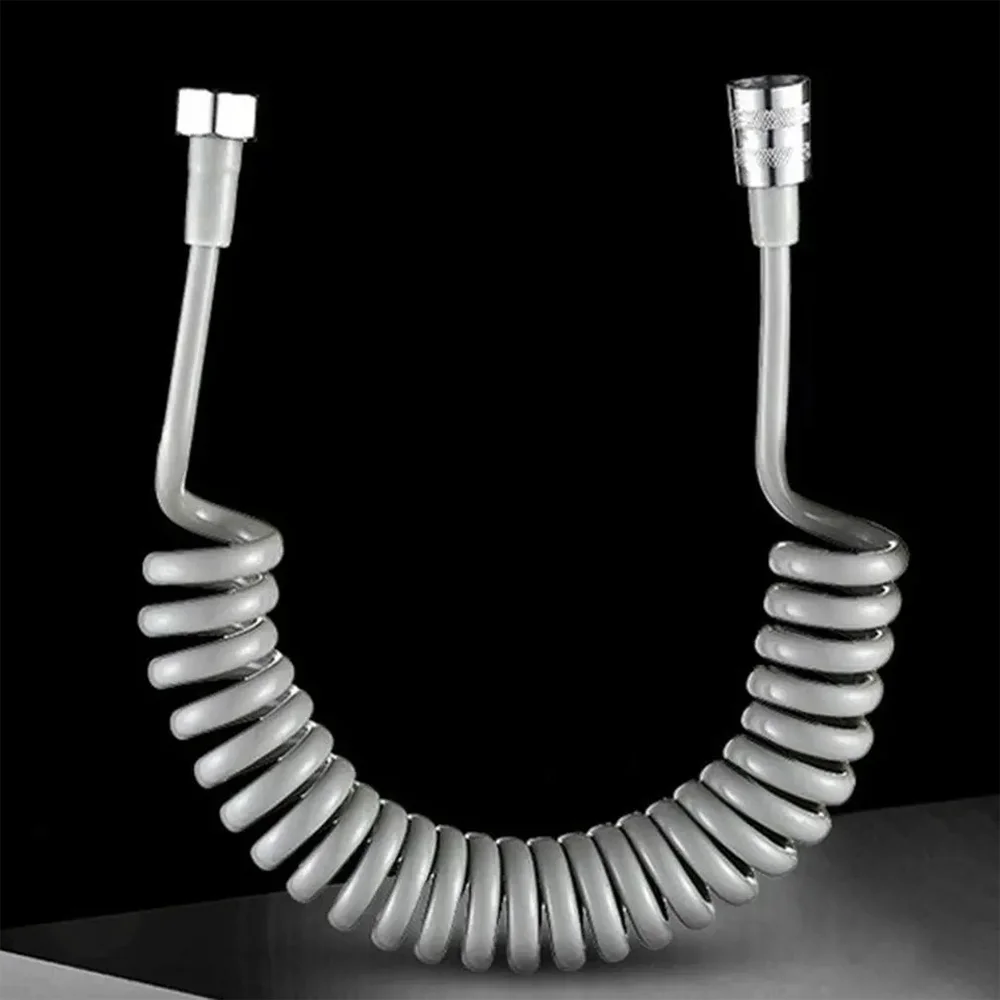 2M Spring Flexible Shower Hose Bathroom Accessories Toilet Bidet Sprayer Gun Bath Faucet Telephone Line Shower Hose