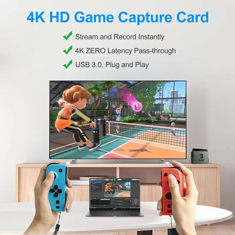 Fall 4K HDMI Capture Card for Streaming, Compact 1080P 60FPS USB Cam Link, Supports PS5/PS4/Xbox, Gift for Girlfriend.