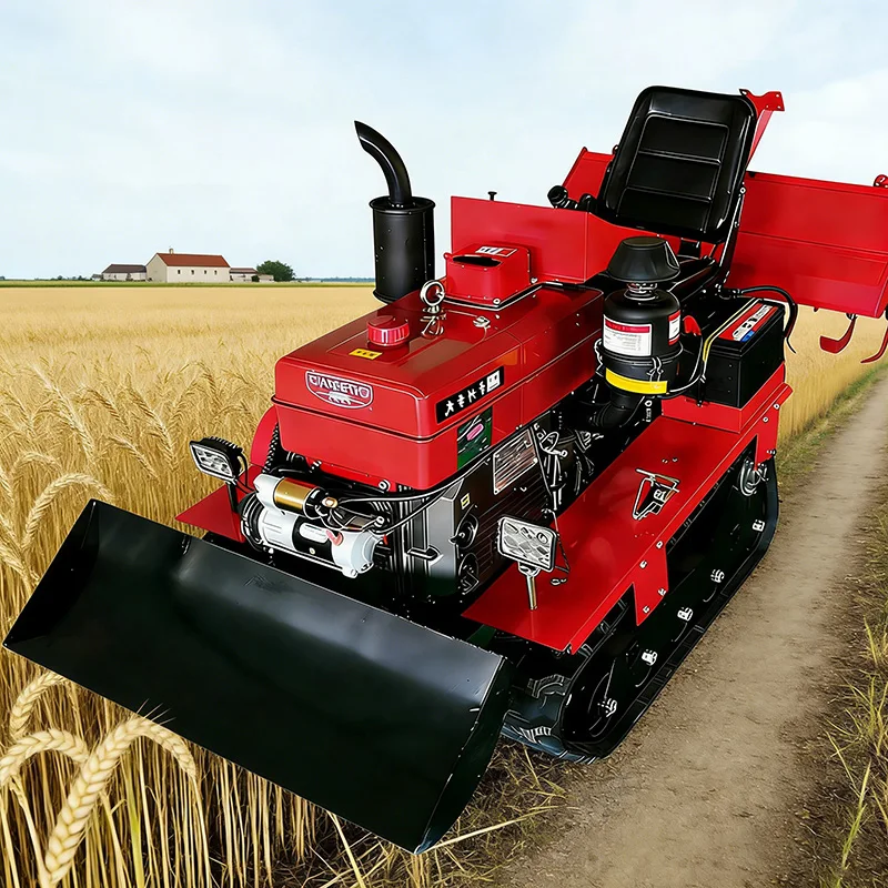 

Customized Rotary Tiller Multifunctional Agricultural Crawler Rotary Tiller Full Terrain Mini Crawler Tractor Cultivator