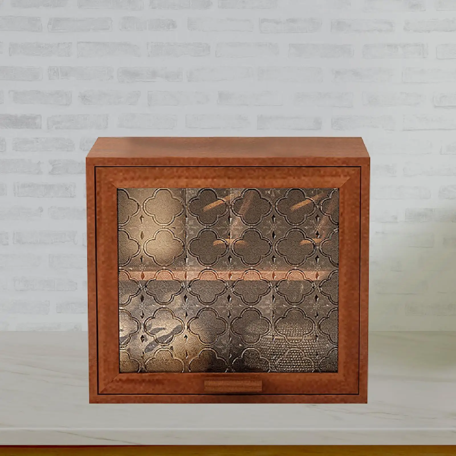

Wooden Display Cabinet for Desktop, Organizer Rack for Mugs and Toys