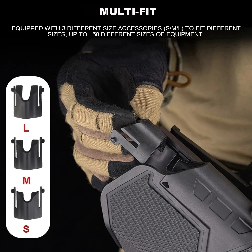 Universal Belt Holster With X300 Tactical Undermount Flashlight Torch Holster Case Quick Release QLS Component For Multi-Sizes