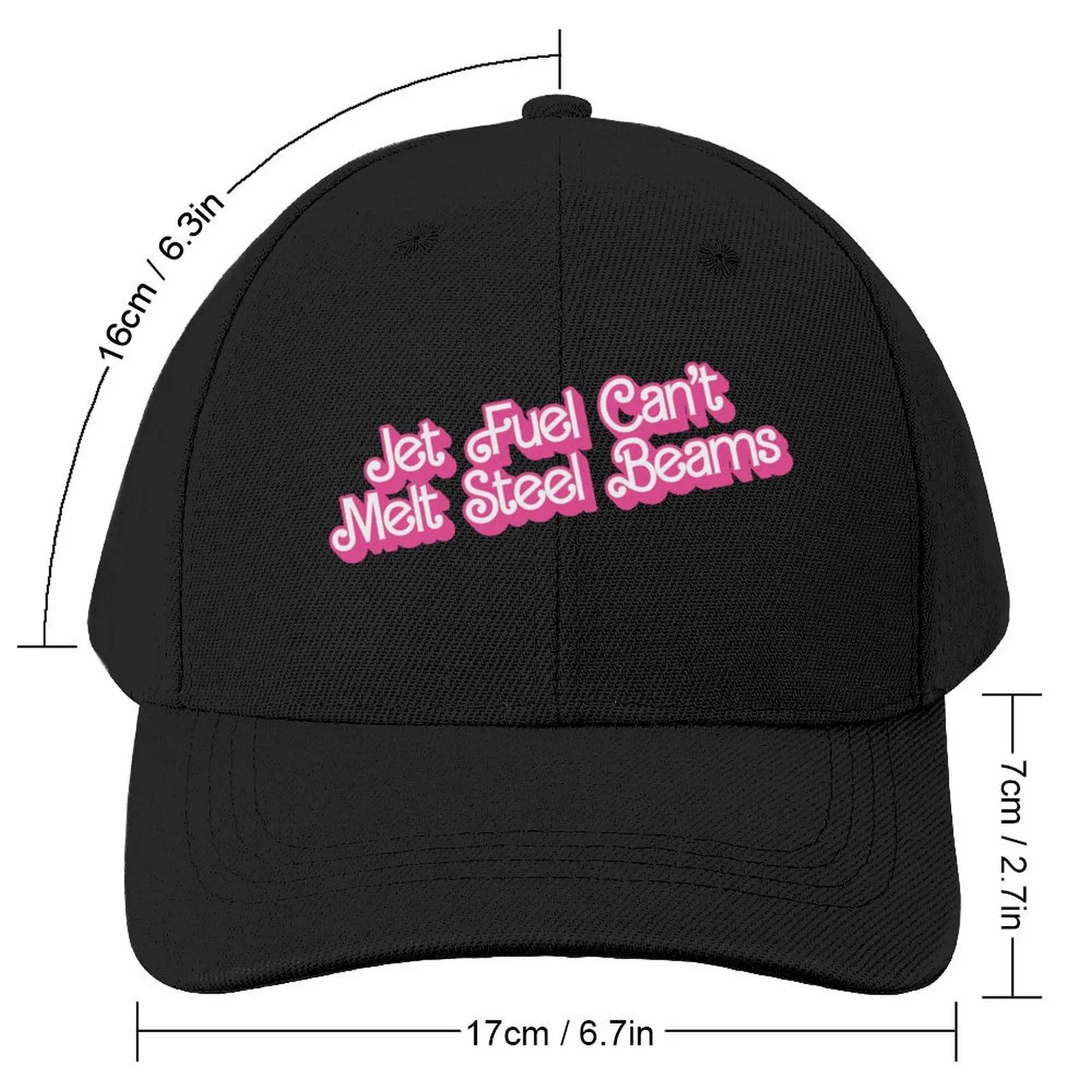 Jet Fuel Can't Melt Steel Beams Classic Doll Text Baseball Cap sun hat Luxury Brand Boy Women's