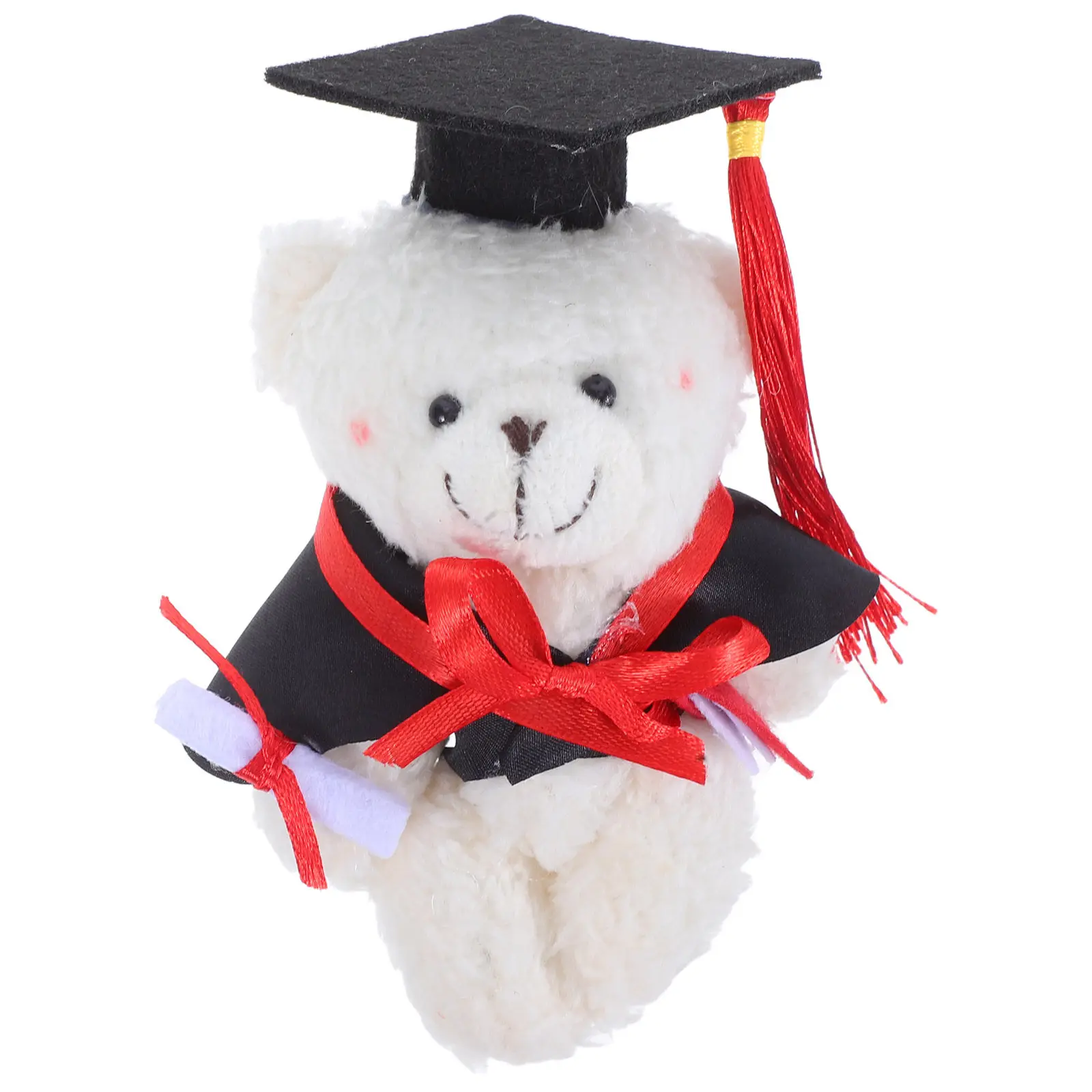 

Мягкий мини-медвежонок-плюшевик для выпускников с цепочкой для сумки, рюкзака, брелока, украшения, праздничной вечеринки, свадебного сувенира, подарка выпускнику