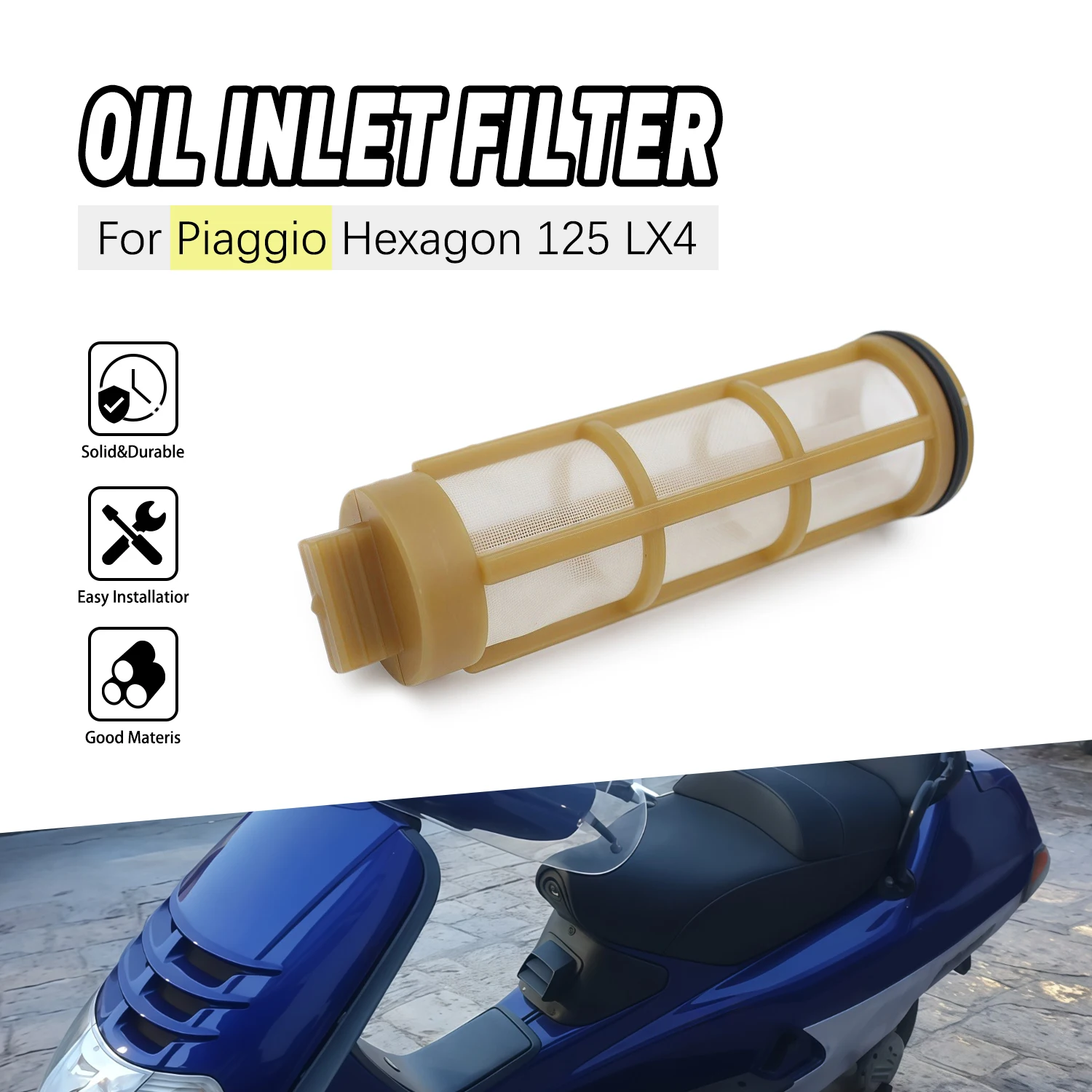 

Motorcycle Parts Oil Filter Element Engine Oil Strainer For Vespa Modern Vespa ET4 50 125 For Aprilia Mojito For Piaggio 431242