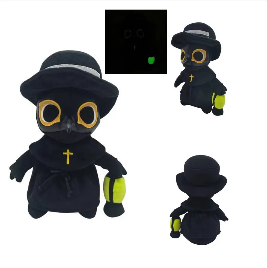 New Plague Bird Mouth Doctor Action Figure Toy Plague Crow Nurse Halloween Glow-in-the-dark Doll Decor Halloween Toy Kids Gift