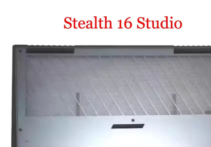 MSI 스텔스 상단 커버 전면