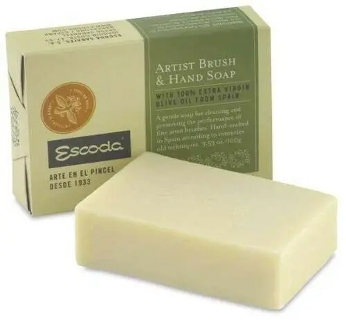 Escoda Artist Brush & Hand Soap For Cleaning and Preserving The Performance Of Fine Artist Brushes 100g