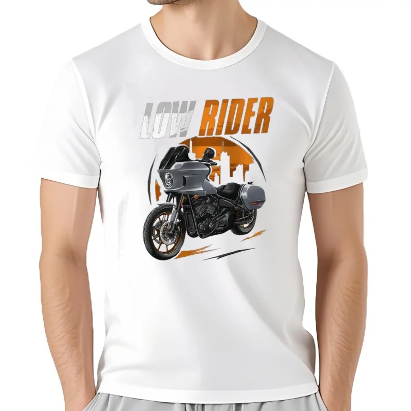 Camiseta Retro American Motorcycle Low Rider ST Sport-Touring Riders 100% algodón cuello redondo manga camiseta para hombre