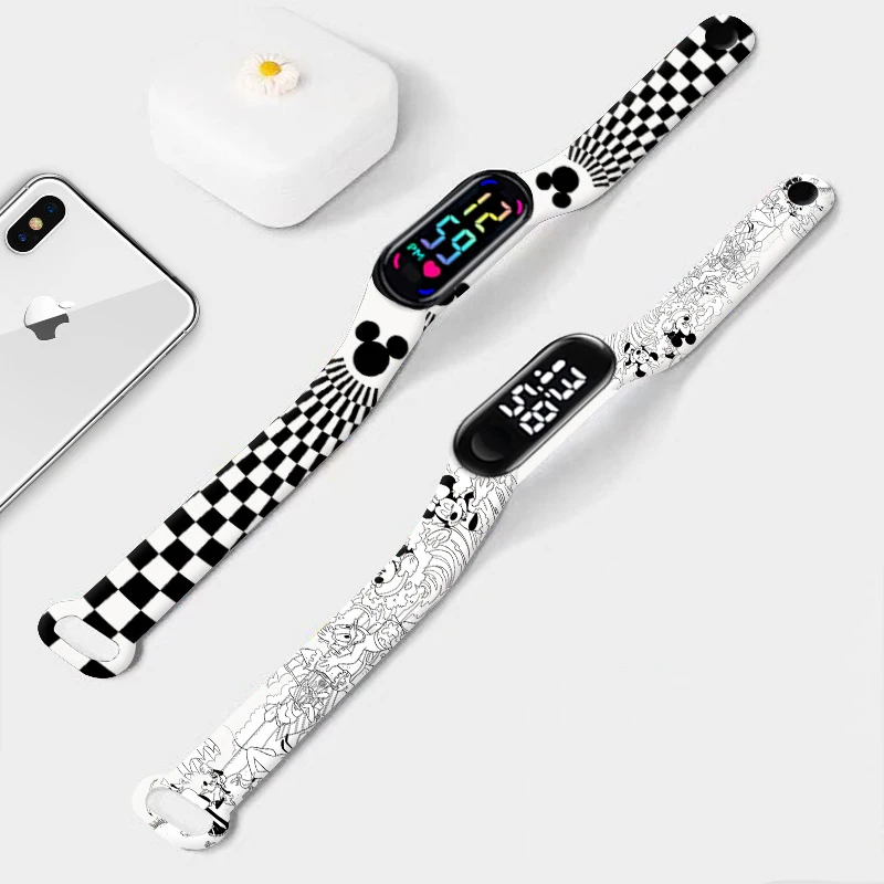 Disney Mickey Minnie Strap for Xiaomi Mi Band 4 3 5 6 NFC Watch Band Silicone Bracelet Replacement for XiaoMi Band 6 7 Wristband