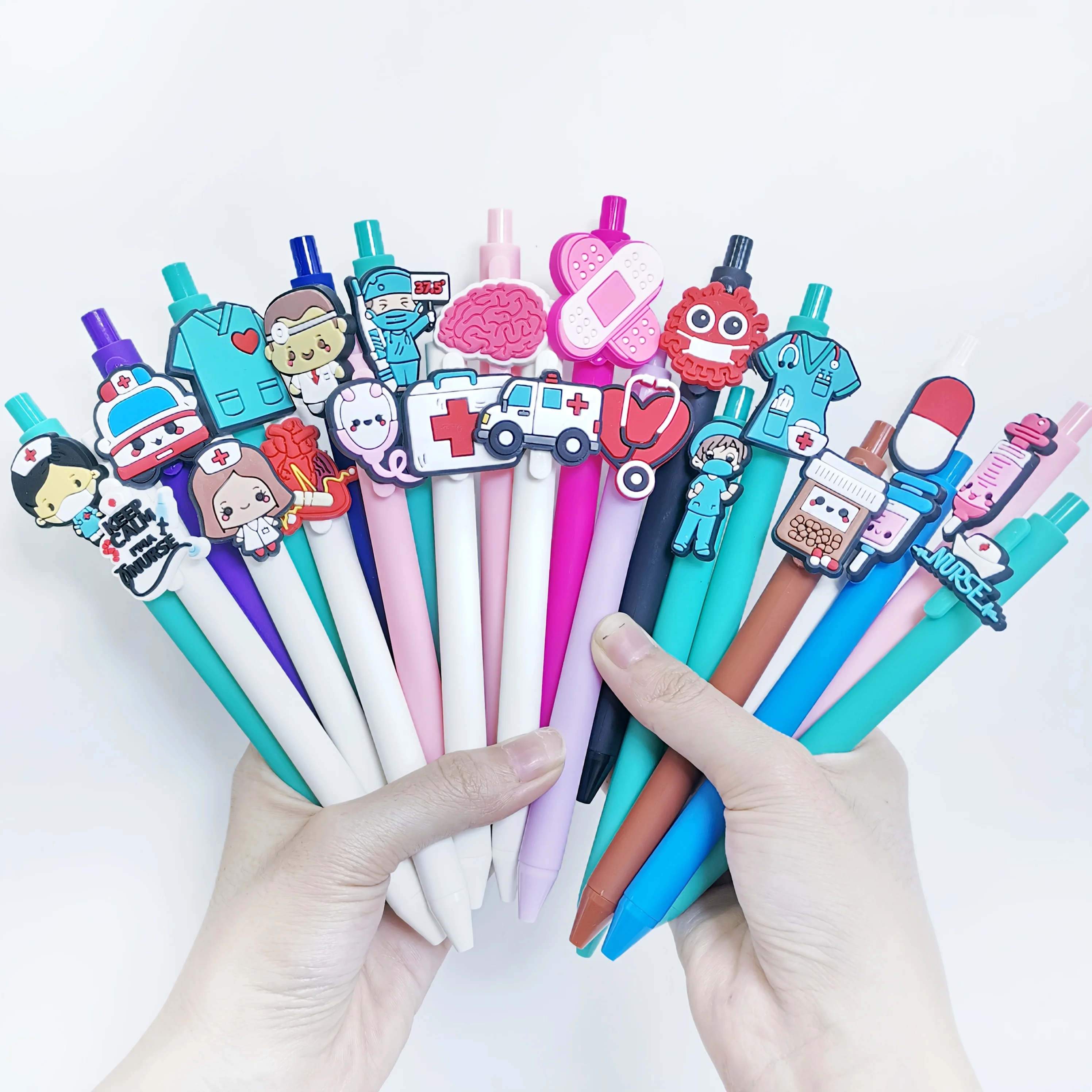 

10/15/25 шт. шариковые ручки серии медицинских патчей, ручки под давлением, подарочные ручки, подходят для членов колег и команды