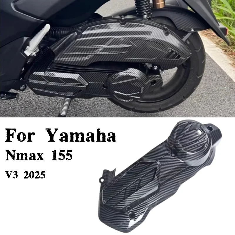 

For Yamaha Nmax 155 V3 2025 Turbo Water Transfer Printing Carbon Fiber Engine Hood Cover Plastic Cover Motorcycle Accessories