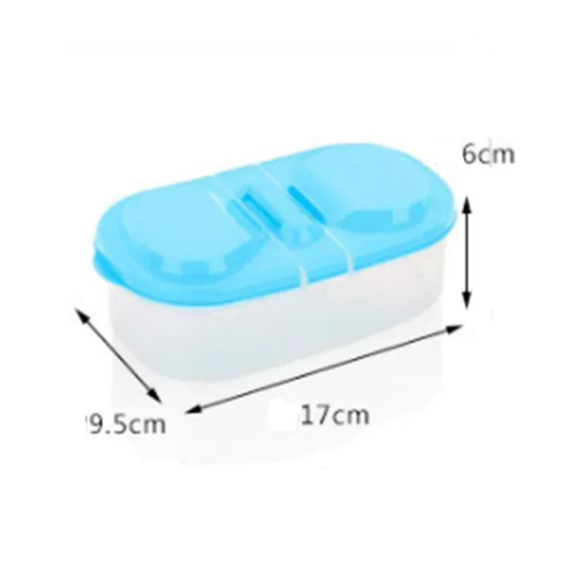 Portable Leakproof Lunch Box for Kids with Transparent Compartments Secure Clasps Food Storage Container for Camping Picnic