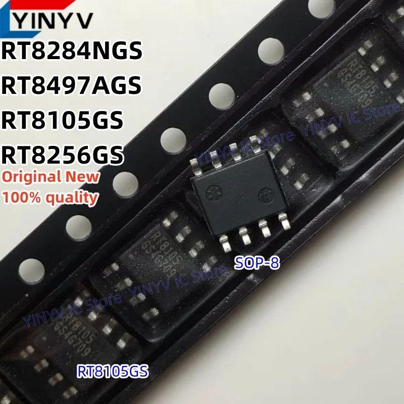 10Pcs RT8105GS RT8105 RT8256GS RT8256 RT8284NGS RT8284N RT8497AGS RT8497A RT8497 SOP-8 100% New imported original 100% quality