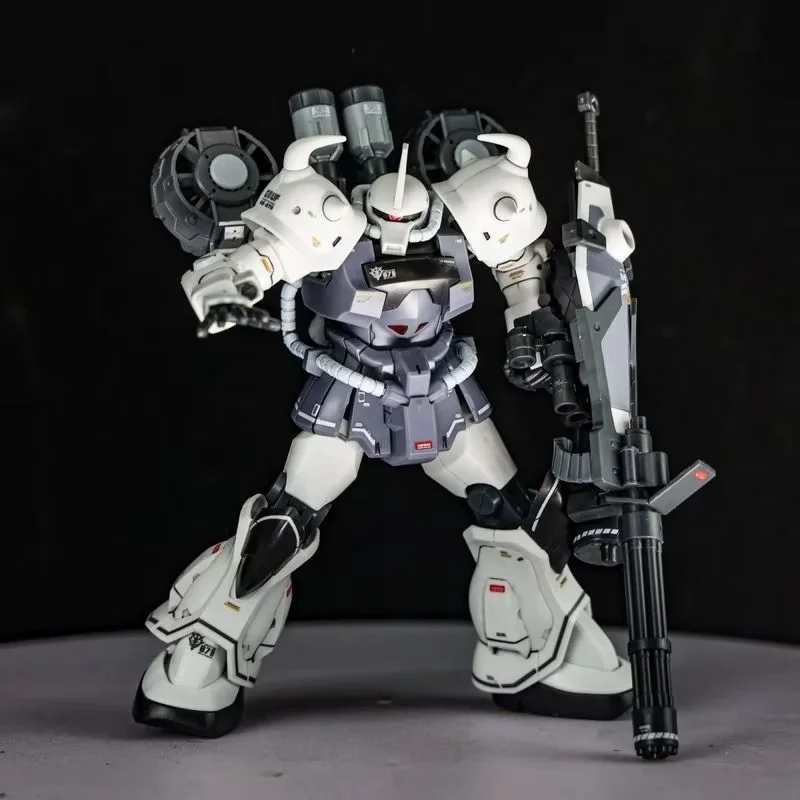 STAR-HGUC Gouf Custom HG 1/144 MS-07B3 Assemble The Model Action Figures Tos White With Stickers Two Sets Of Flying Backpacks