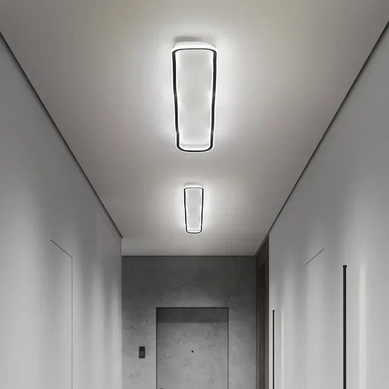 Imagem -02 - Moderna Lâmpada de Teto Led para Sala Estar Jantar Corredor Quarto Vestiário Lustre Teto Decoração Casa Luminária Brilho