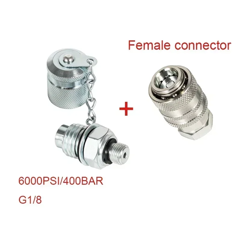 Hydraulic Pressure Test Quick Connector Female Male connector 6000PSI/400BAR G1/8 For Cat CASE JD PD Series Coupler Excavator