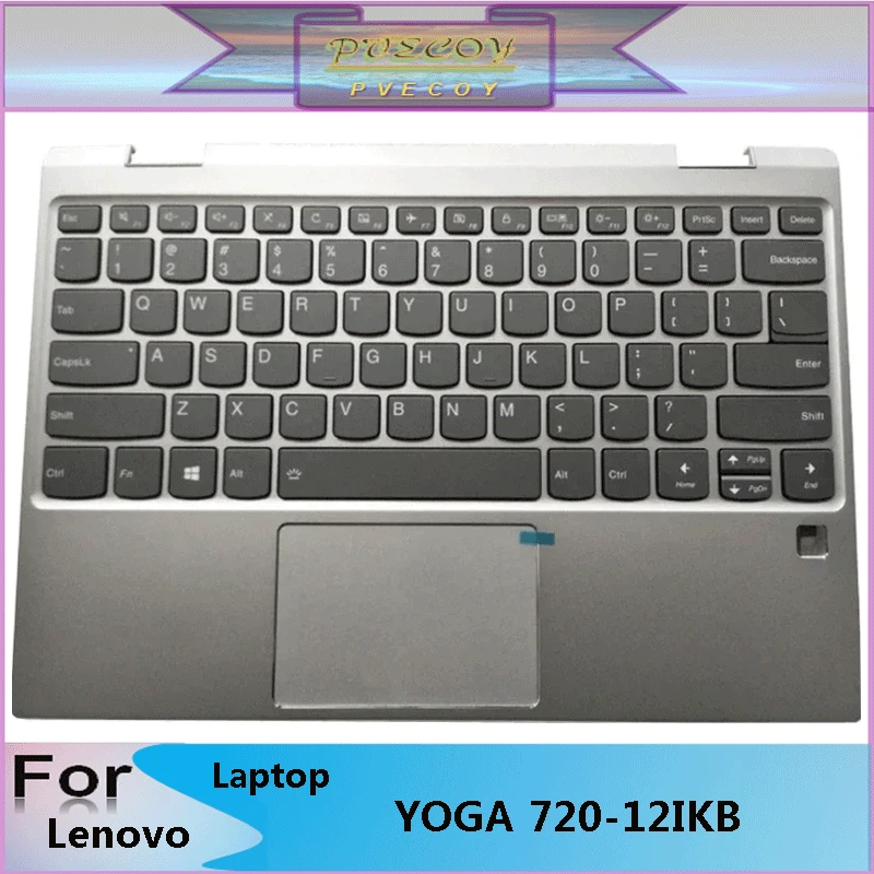 

Новая Оригинальная подставка для ноутбука ideapad YOGA 720-12IKB YOGA 720-12, блестящая клавиатура, английская версия, верхняя крышка