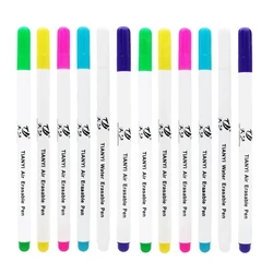 6/12pcs/set Ink Disappearing Fabric Marker Pen DIY Art Cross Stitch Sewing Water Washable Erasable Pen Dressmaking Tailor's Pen