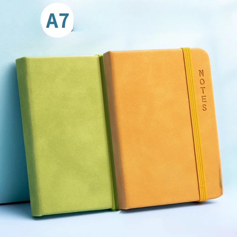 Memo Diary Planner A7 Mini Notebook Portable Agenda Organizer Taking Notes Pocket Notepad Word Book Thickening Stationery