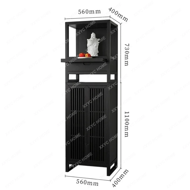 LJYNew Chinese-style solid wood Buddhist shrine stand cabinet, shrine table, modern light luxury God of Wealth cabinet