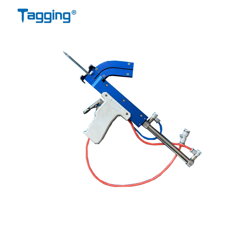 PTG6509 65mm Pneumatic Fine Tag For Garment For Tagging Nylon Material With Needle And Tag Pins