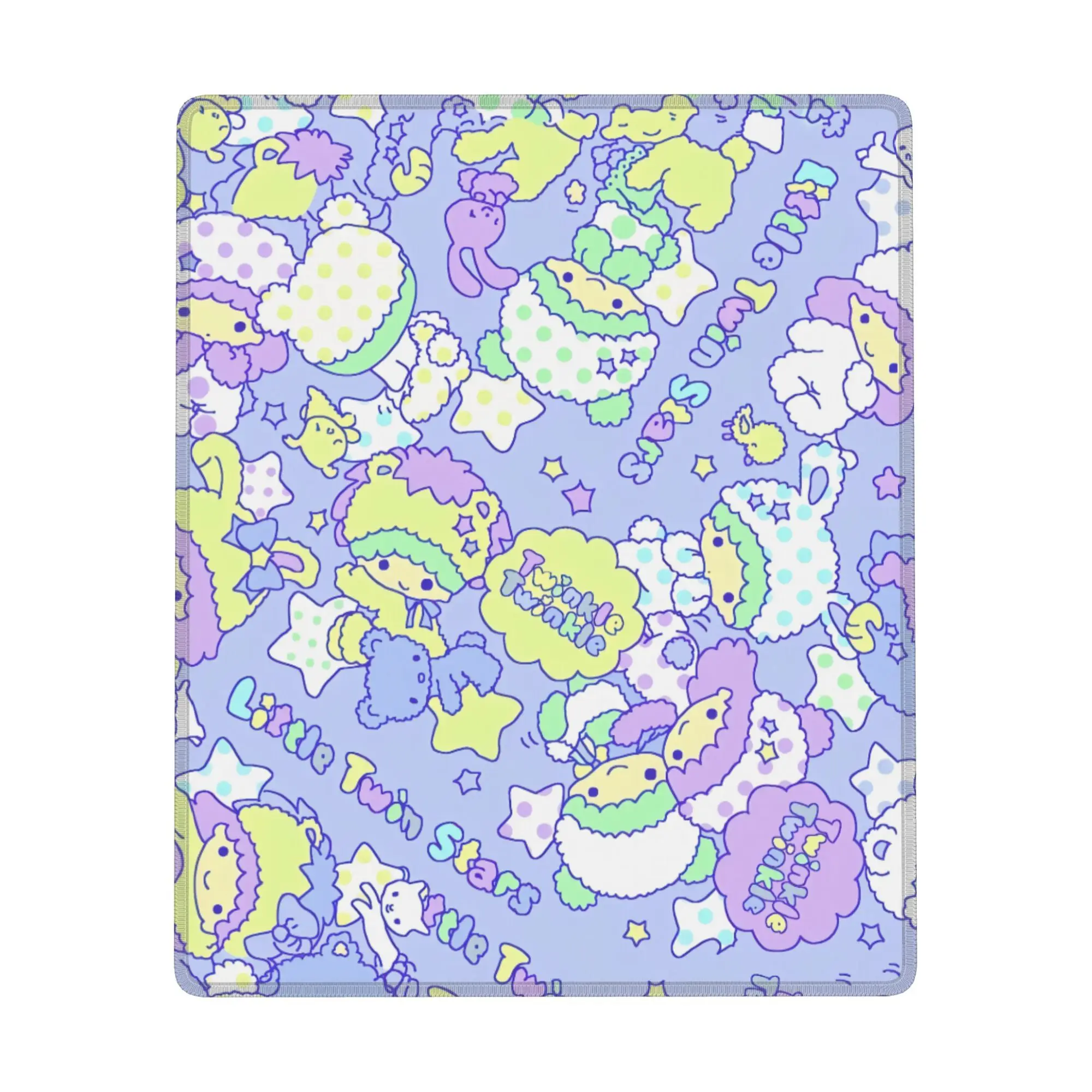 

little twin star rubber mouse pad Non-Slip Desktop Leather Waterproof Anti-Scratch Easy To Clean Mat For PC Laptop Desktop