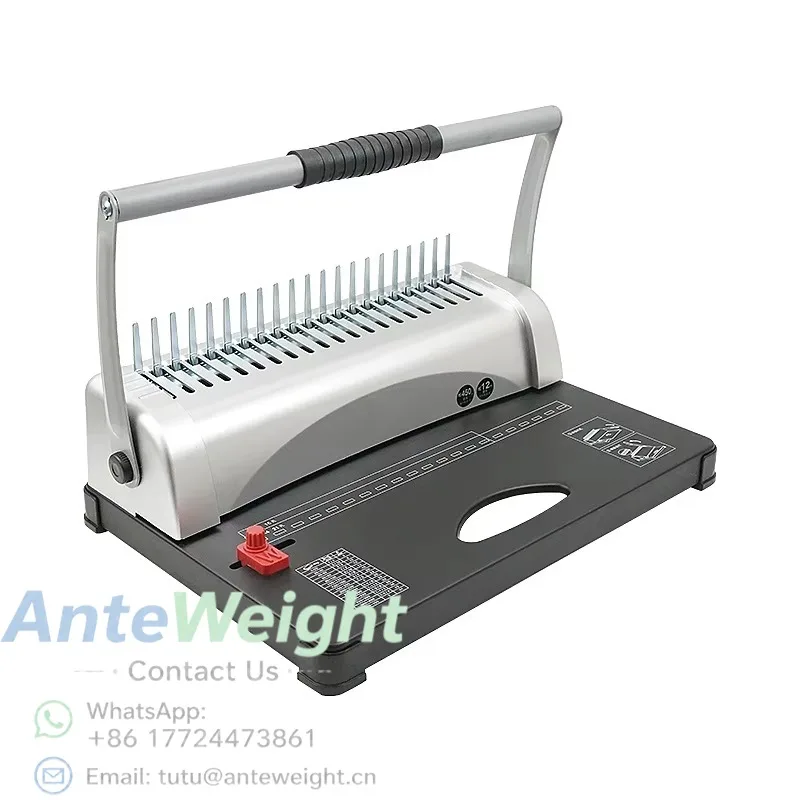 21 Hole Spiral Binding Machine Manual Metal Holes Comb Book Binder for A4 Document Book Binding Holes Comb Book Binder Machine