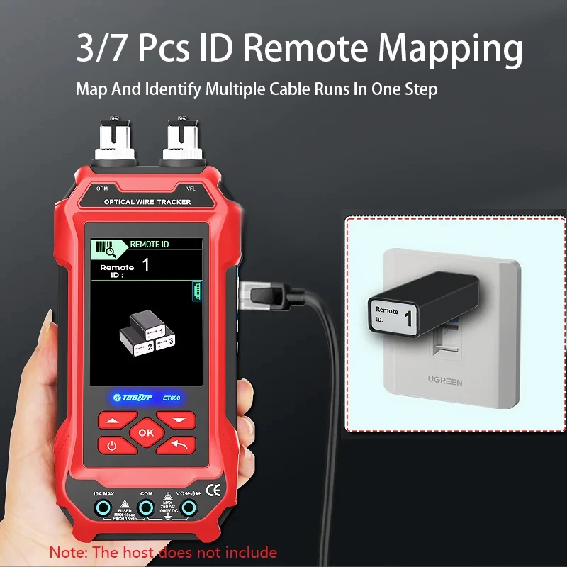 3/7 Pcs Network Cable Tester Remote ID Identifier Network Adapter Suitable For ET622 ET623 ET636 ET638 ET618 ET628 Testing Tool