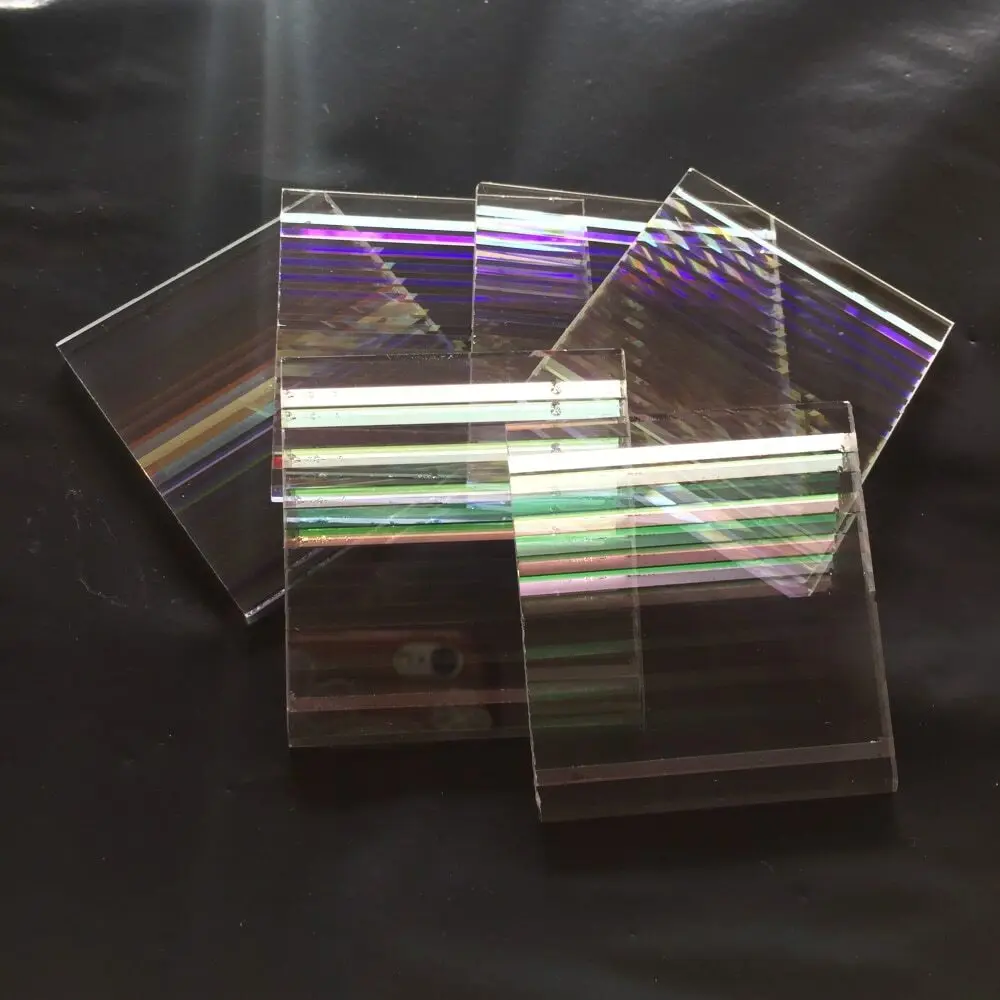 10PCS Beautiful Damage Prisms Projector Dichroic Prism for Party Home Decor