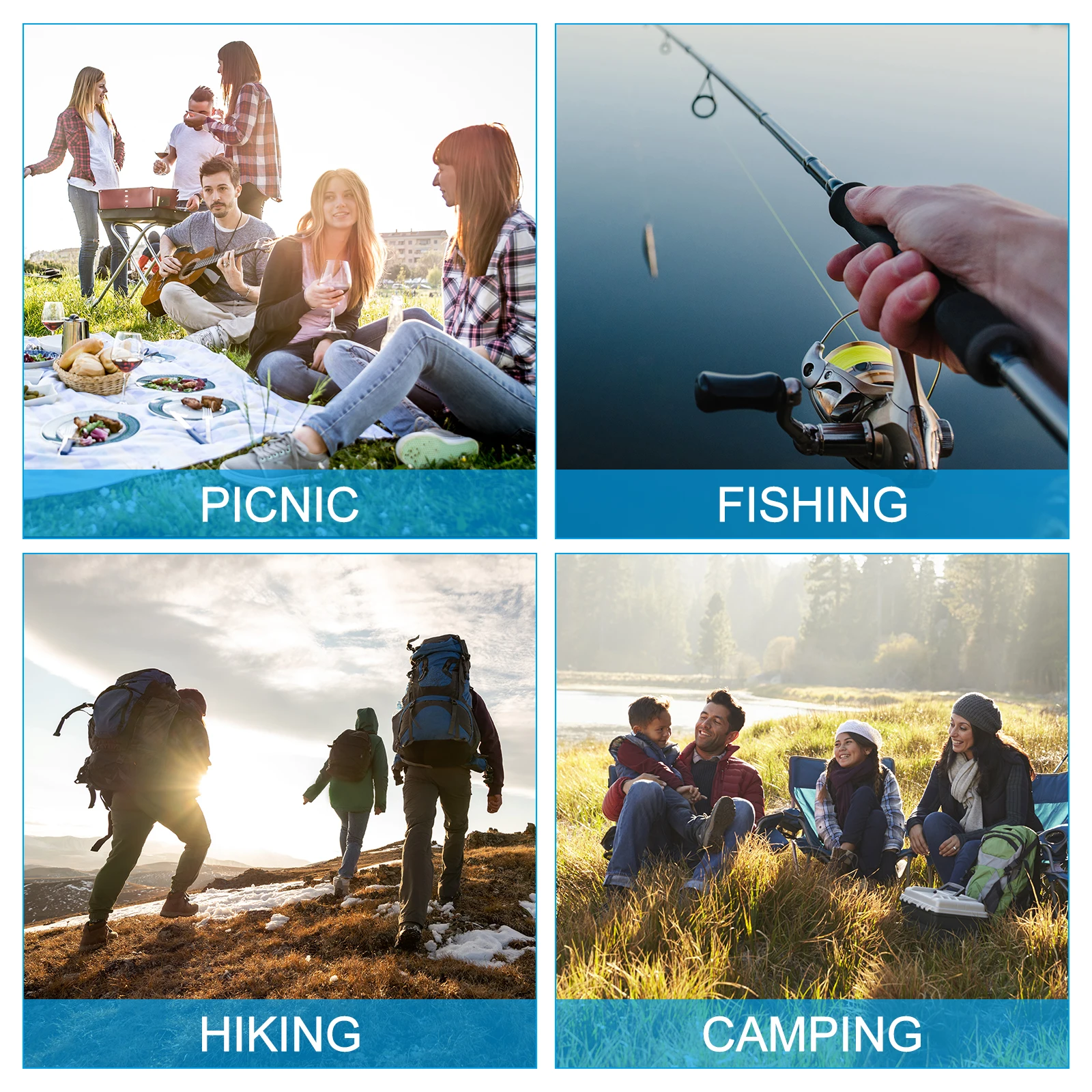 حقيبة ظهر مقاومة للماء، غطاء للمطر، غطاء ظهر غير قابل للانزلاق مع حزام عاكس، ابق جافًا للمشي لمسافات طويلة والتخييم والصيد #6