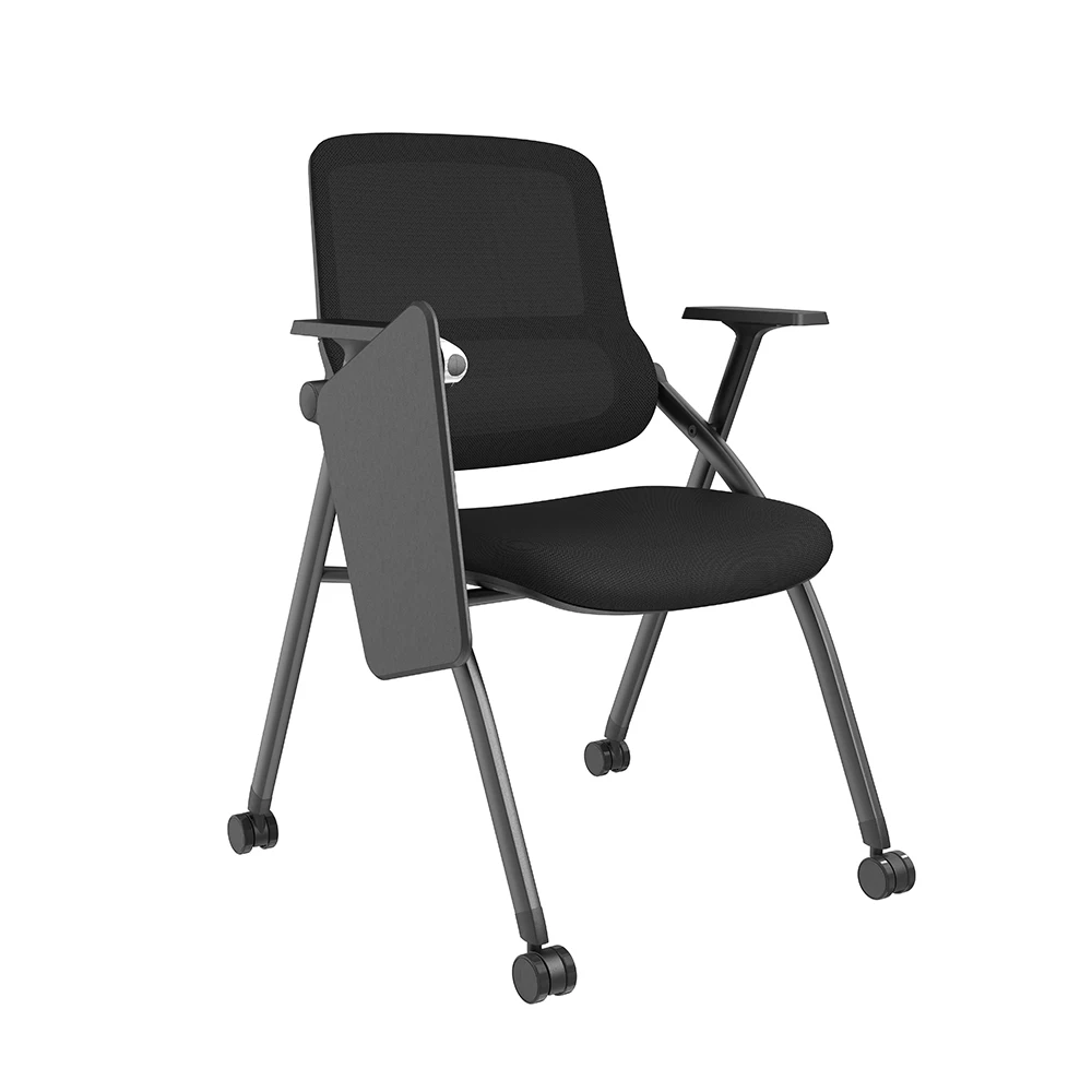 Modern Foldable PVC Learning Training Chair with Writing Board