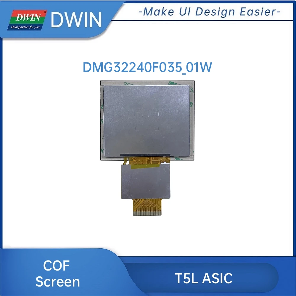 DWIN 3.5 Inch 320x240 IPS TFT LCD Display COF Series Ultra-Thin Capacitive Resistive Touch Screen HMI Panel DMG32240F035_01W