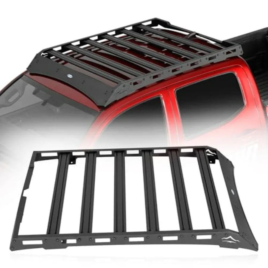 

Tacoma Double Cab Top Roof Rack Aluminum Crossbars for 2005-2023 Tacoma 2nd 3rd Gen Truck Cargo Carrier Basket Double Cab Only
