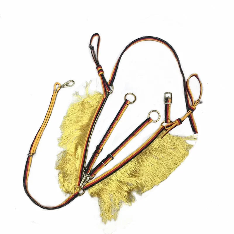 Pferdeausrüstung, Nylonlinie, Leder, multifunktionale Brust, feine Reithalfter