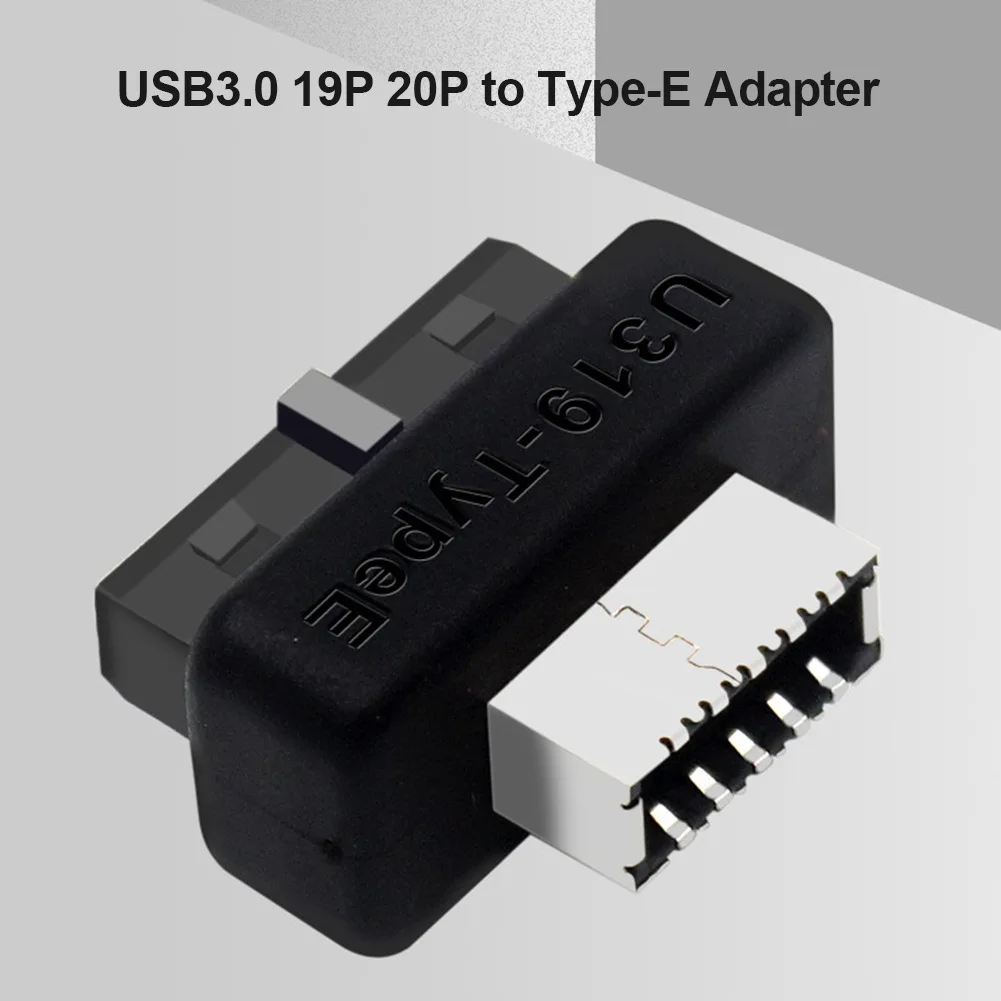 Motherboard USB3 19P20P to Type E Adapter Accessory USB Front Panel Adapter USB 3.1 3.2 Type C 20-pin A Key Front Panel Adapter