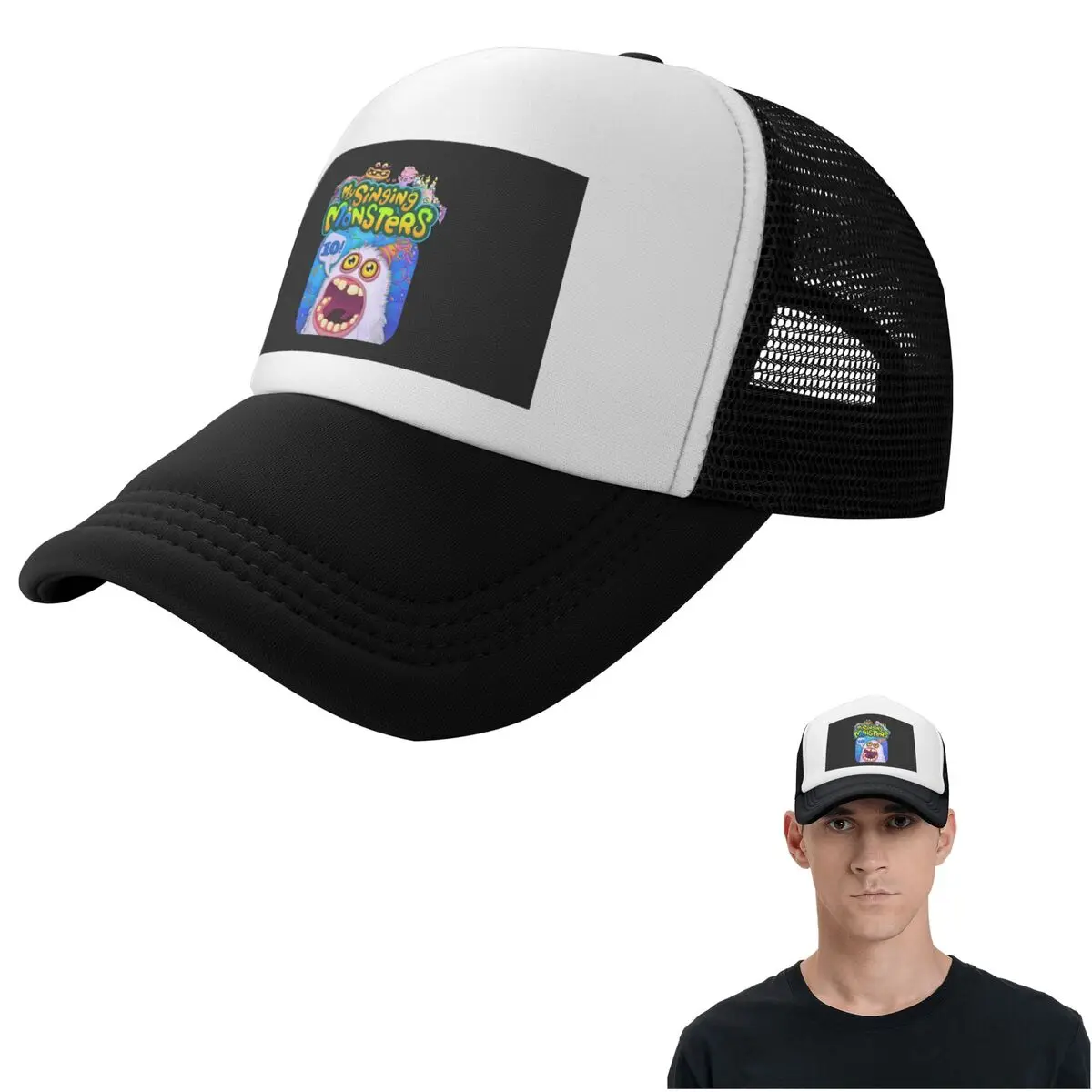 Wubbox My Singing Monsters (13) Cap Fashion Mesh Baseball Caps Adjustable Hat Hip Hop Summer Unisex Baseball Hats