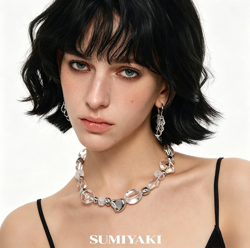 set-collana-e-orecchini-in-cristallo-trasparente-a-forma-speciale-sumiyaki-originale-design-premium-con-catena-per-clavicola