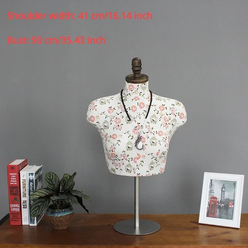 Versatile Half Body Female Bust Mannequin Torso Form for Displaying Bras Necklaces Scarves In Clothing Rack Showcase