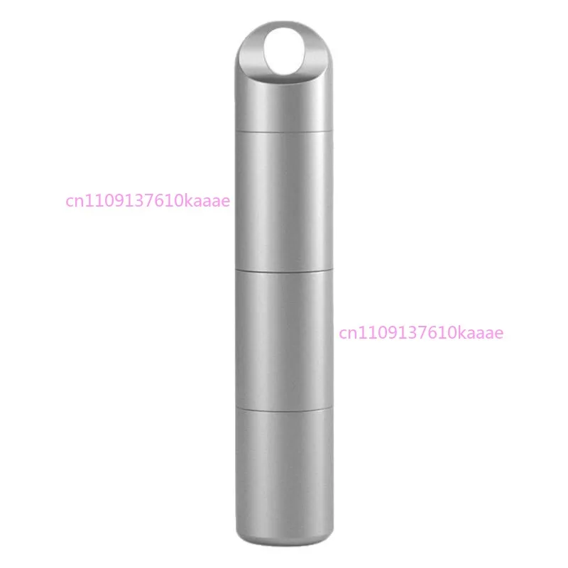 

New Stainless Steel Pure Titanium Sealed Compartment Portable Small Medicine Box