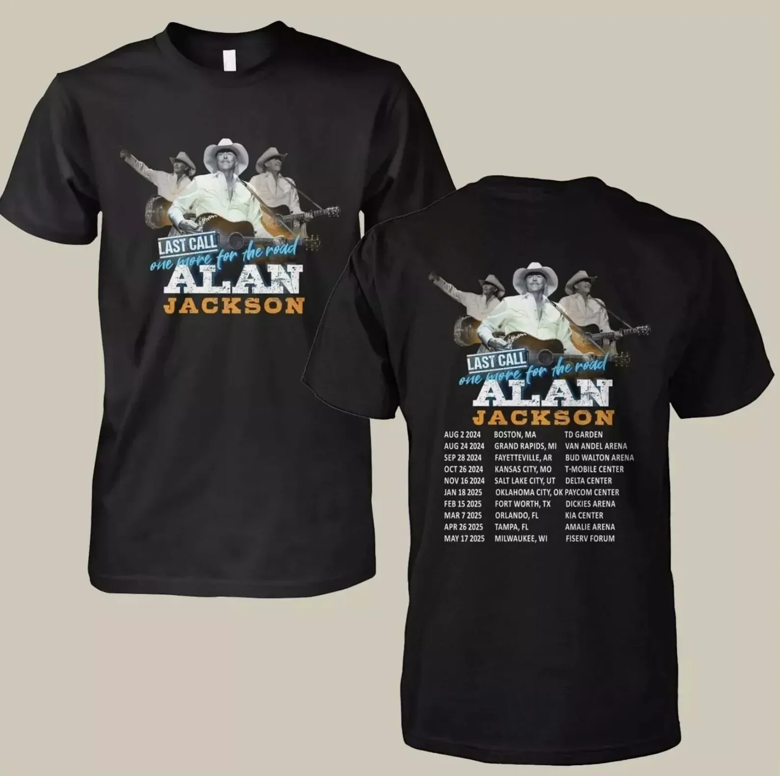 Alan Jackson Last Call One More For The Road Tour 2024-2025 T-shirt