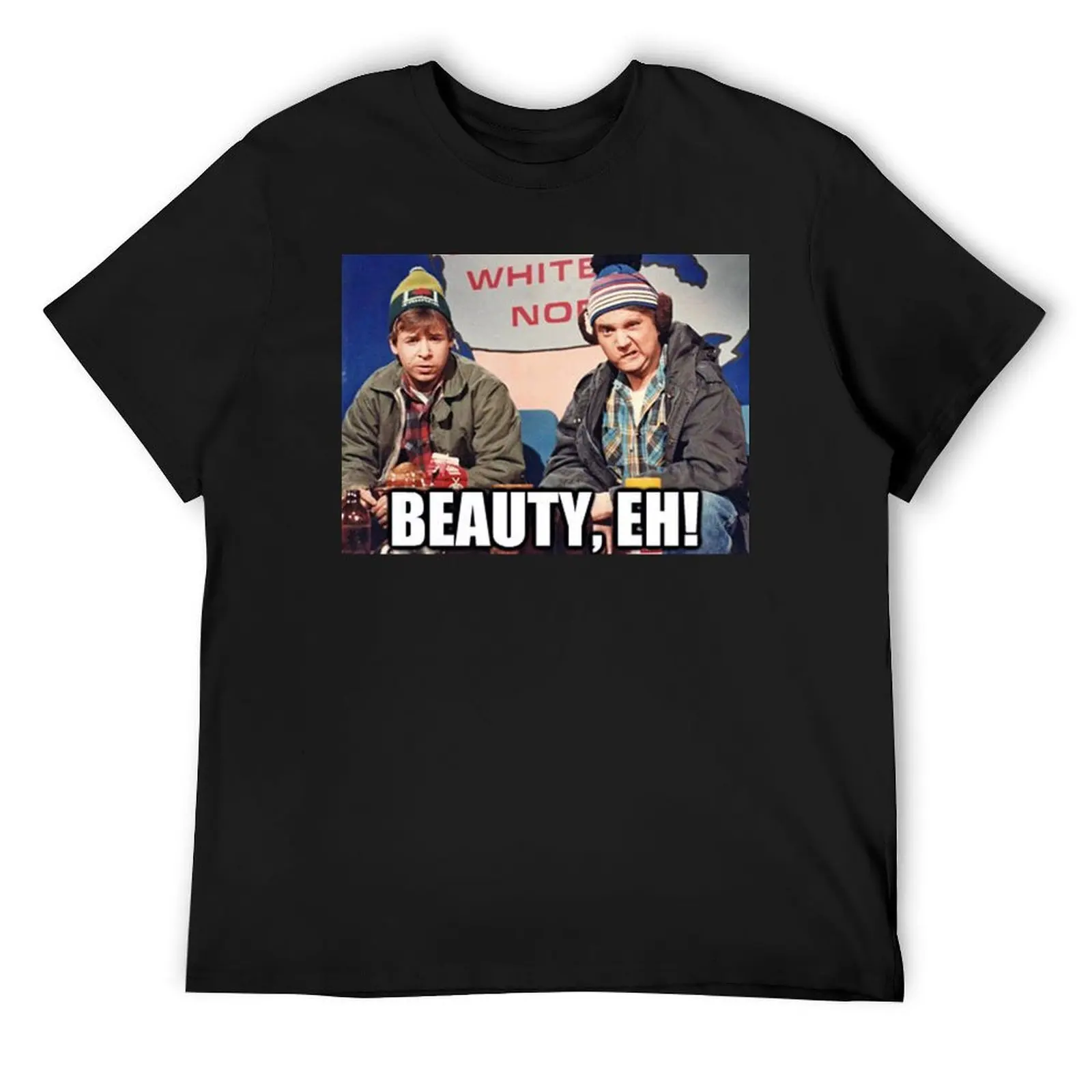 SCTV's McKenzie Brothers - Beauty Eh ! Canadian Pop Culture T-Shirt designer shirts custom shirt heavyweights clothes for men