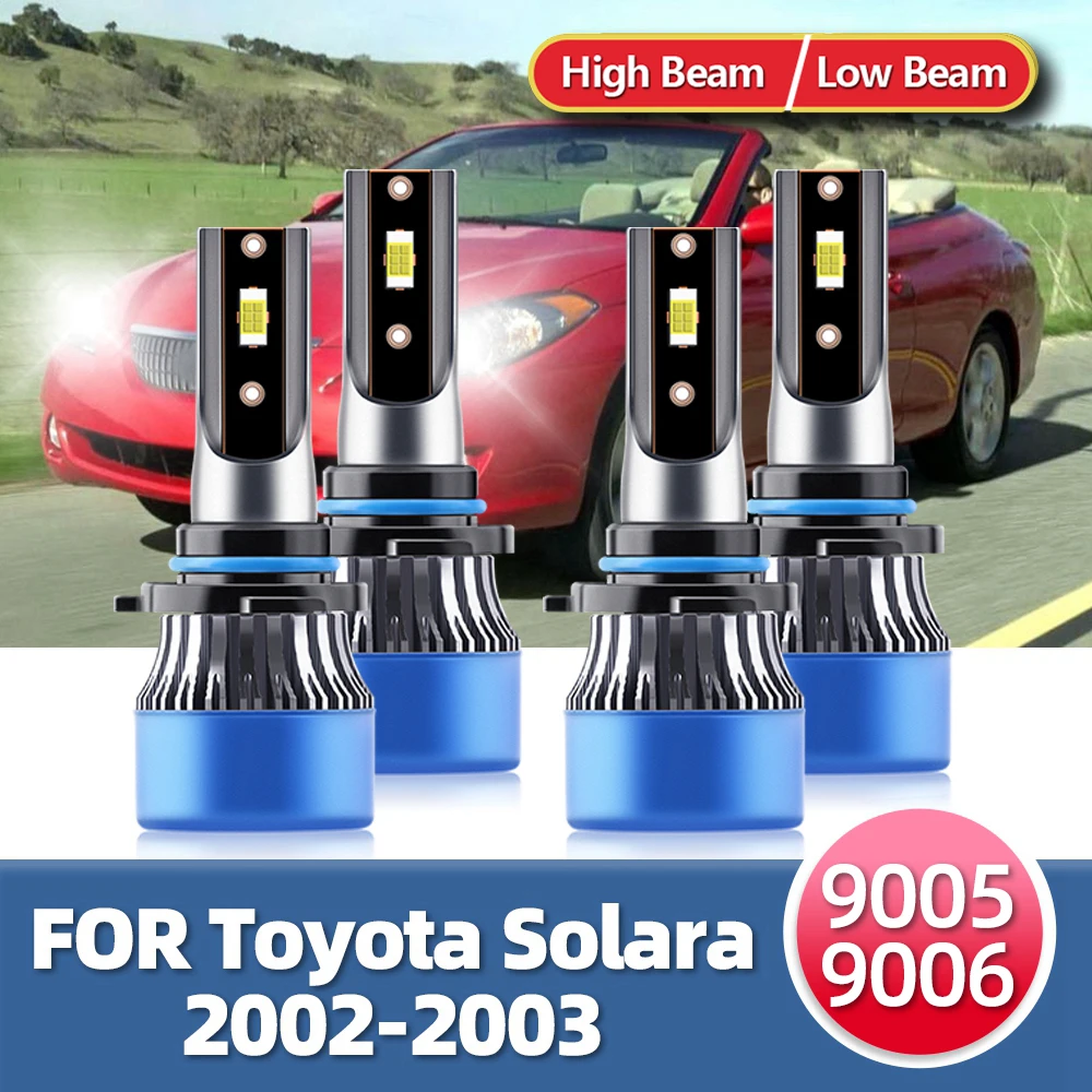 LSlight Led Headlights Turbo 15000Lm Bulbs Car Lamp 110W Power CSP Luces Lights For Toyota Solara 2002 2003 Vehicle Headlamp 12V