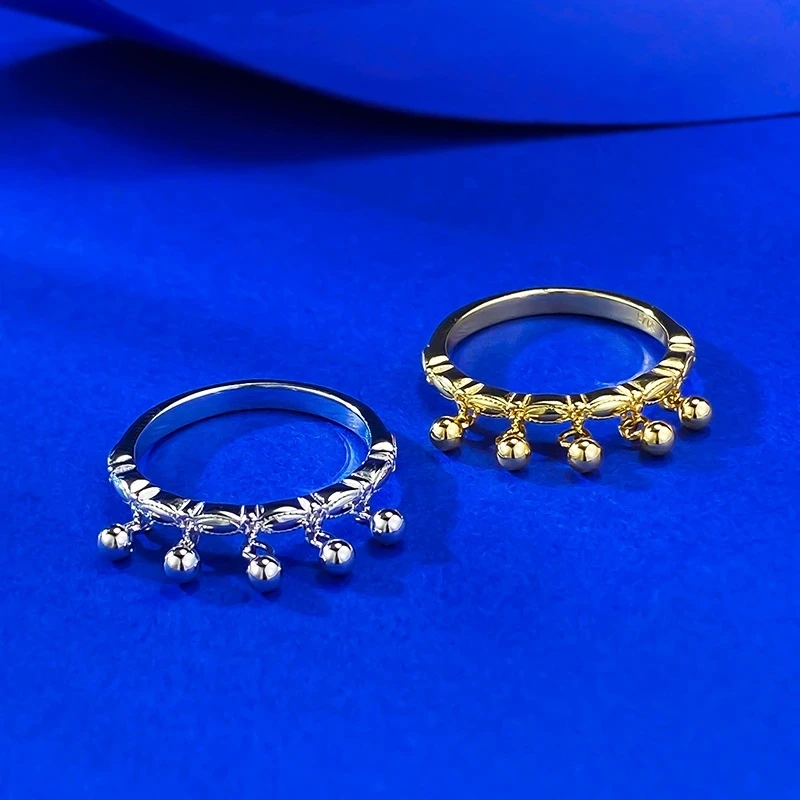 S925 Silver Fashionable Basic Fringed Ring